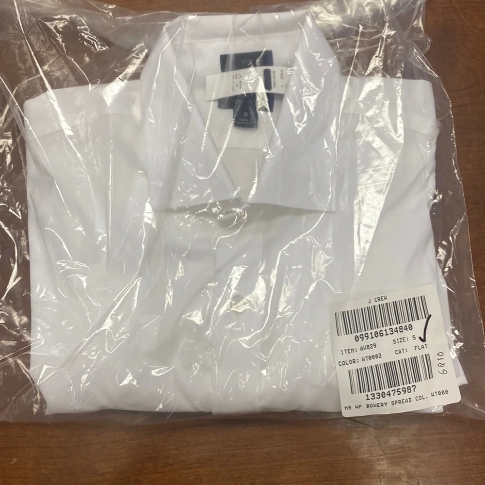 J crew Bowery wrinkle-free stretch cotton shirt with spread collar AV829 - Picture 3 of 3